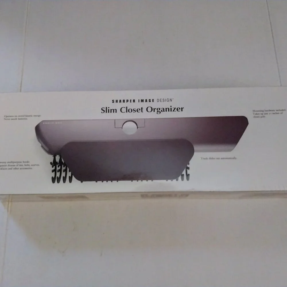 NIB SHARPER IMAGE SLIM CLOSET ORGANIZER